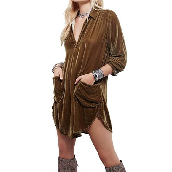 NWT Woodland Celtic Velvet Shirt Mini Dress - Picture 3 of 5